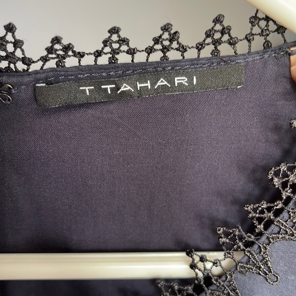 T Tahari Navy Dress size 10 - Picture 5 of 7